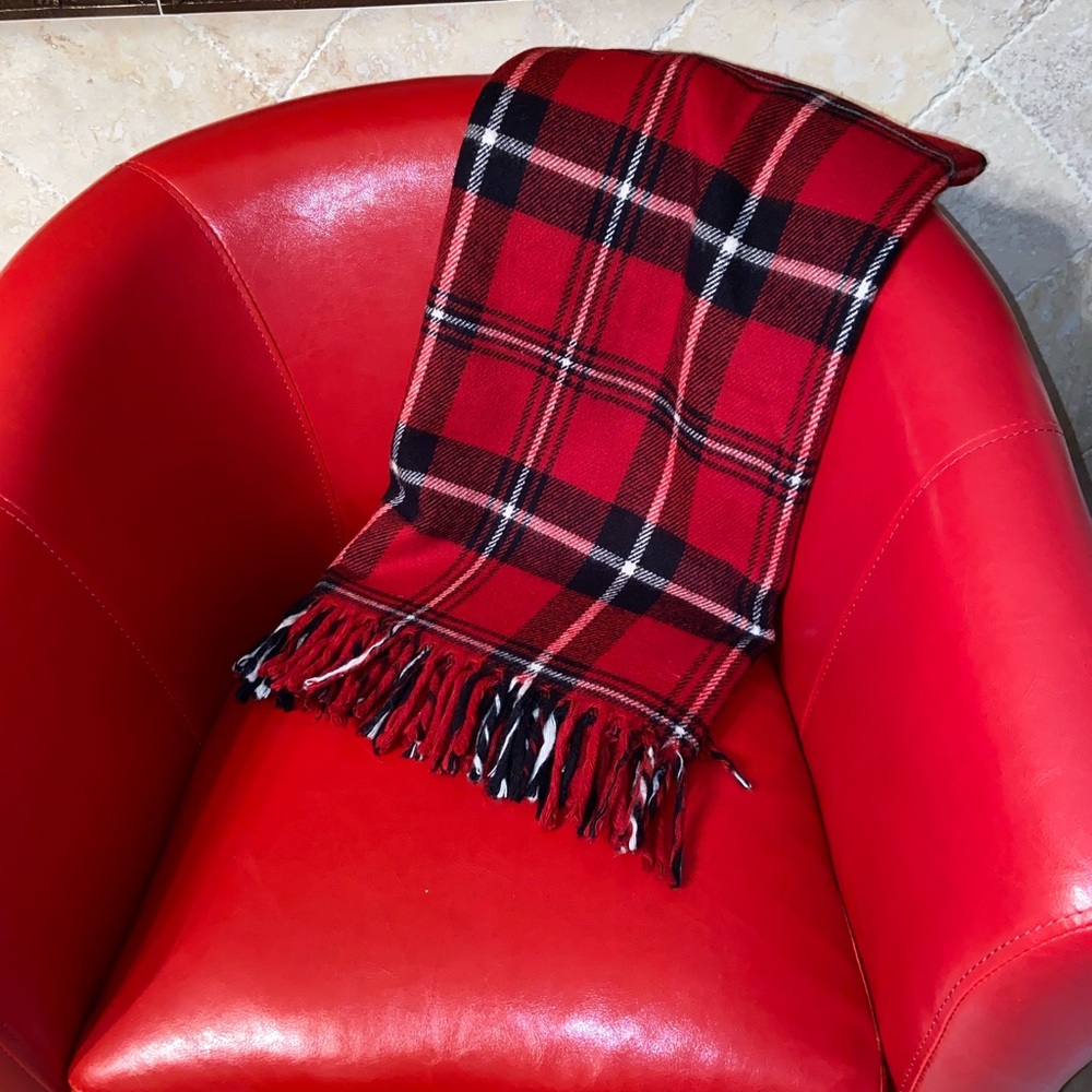Vintage Faribo Acrylic Plaid Throw Lap Blanket